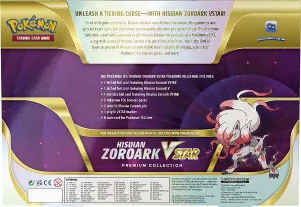 POKEMON HISUIAN ZOROARK VSTAR PREMIUM COLLECTION