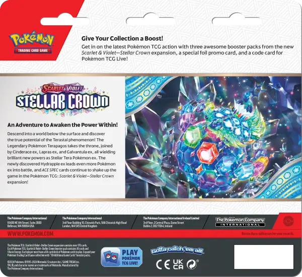 Stellar Crown, SV07, Pokémon Trading CardGame, Booster Blister Latias