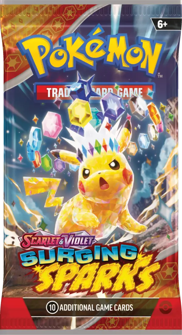 Pokémon Surging Spark Boosterpack, SV08, Pokemon TCG