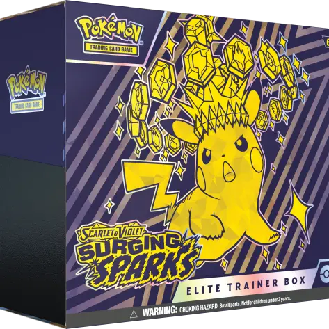 Pokémon Surging Spark Elite Trainer Box, SV08, Pokemon TCG