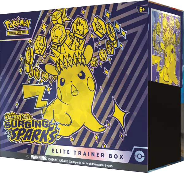 Pokémon Surging Spark Elite Trainer Box, SV08, Pokemon TCG