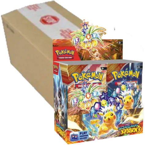 Pokémon Surging Spark Boosterbox, SV08, Pokemon TCG, Pokémon Surging Spark Boosterbox Case