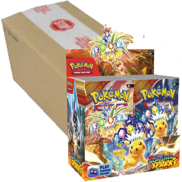 Pokémon Surging Spark Boosterbox, SV08, Pokemon TCG, Pokémon Surging Spark Boosterbox Case