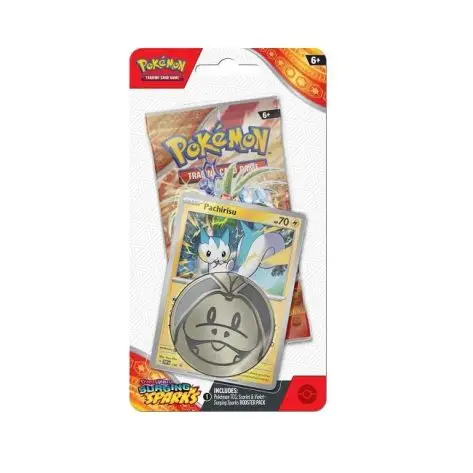 Pokemon - Surging Sparks Checklane Blister Pachirisu, SV08, Pokemon TCG