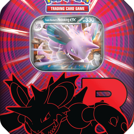 Pokémon Destined Rivals, Team Rocket Tin Persian, SV10, Team Rocket, UltraCards. Team Rocket Tin Nidoking, Team Rocket Tin Mewtwo