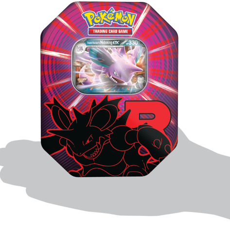Pokémon Destined Rivals, Team Rocket Tin Persian, SV10, Team Rocket, UltraCards. Team Rocket Tin Nidoking, Team Rocket Tin Mewtwo