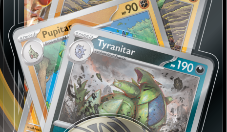 Mega Evolution Premium Checklane Meowscarada, 3 Pack Blister, Pokémon Trading Card Game, Mega Evolution, Mega Evolution Premium Checklane Tyranitar