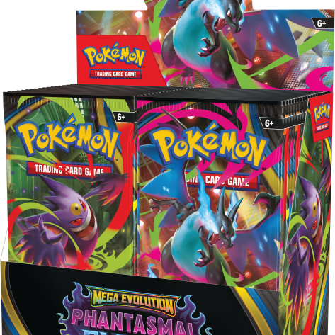 Pokemon Phantasmal Flames Boosterbox, Boosterbox, Pokémon Trading Card Game, Mega Evolution