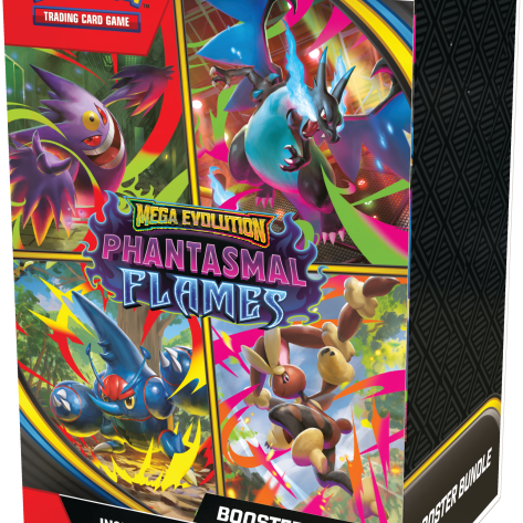 Pokemon Phantasmal Flames Boosterbox, Boosterbox, Pokémon Trading Card Game, Mega Evolution, Phantasmal Flames Boosterpack, Phantasmal Flames Elite Trainerbox, Phantasmal Flames Sleeved Booster, Phantasmal Flames Booster Bundle