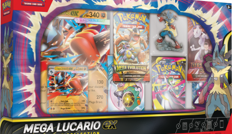 Mega Evolution Boosterbox, Boosterbox, Pokémon Trading Card Game, Mega Evolution, Mega Lucario Figure Collection