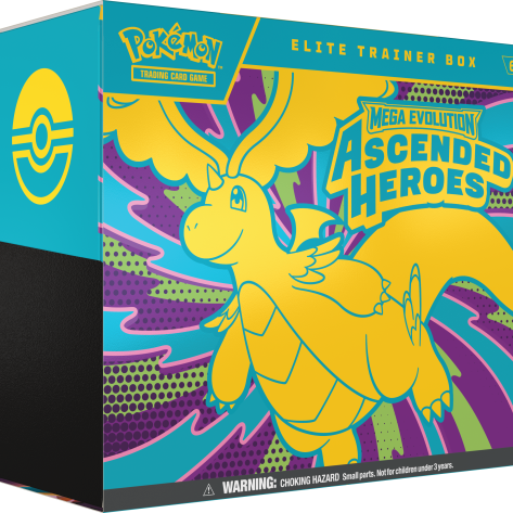 Pokemon Ascended Heroes Elite Trainerbox, Pokémon Trading Card Game, Mega Evolution