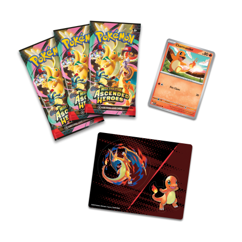 Ascended Heroes Tech Sticker Collection Charmander, Premium Poster Collection Mega Lucario, Booster Bundle, Elite Trainerbox, Pokémon Trading Card Game, Mega Evolution