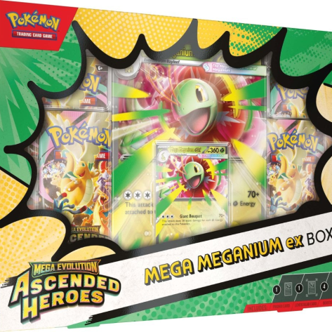 Ascended Heroes Mega Meganium ex, Mega Meganium, Mega Emboar, Mega Feraligatr
