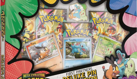 Ascended Heroes Deluxe Pin Collection, Totodile, Tepig, Chikorita