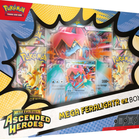 Ascended Heroes Mega Meganium ex, Mega Meganium, Mega Emboar, Mega Feraligatr, Ascended Heroes Mega Emboar, Ascended Heroes Mega Feraligatr