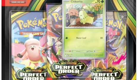 Perfect Order Boosterbox, Meowth, Starmie, Clefable, Zygarde, Perfect Order Sleeved Booster, Perfect Order Booster Bundle, Perfect Order Premium Checklane Clawitzer, Perfect Order Premium Checklane Steelix, Perfect Order Premium Checklane Cinderace, Perfect Order Premium Checklane Meganium, Perfect Order Elite Trainerbox, Perfect Order 3-Pack Blister Chikorita