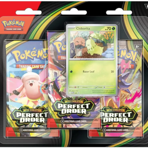 Perfect Order Boosterbox, Meowth, Starmie, Clefable, Zygarde, Perfect Order Sleeved Booster, Perfect Order Booster Bundle, Perfect Order Premium Checklane Clawitzer, Perfect Order Premium Checklane Steelix, Perfect Order Premium Checklane Cinderace, Perfect Order Premium Checklane Meganium, Perfect Order Elite Trainerbox, Perfect Order 3-Pack Blister Chikorita