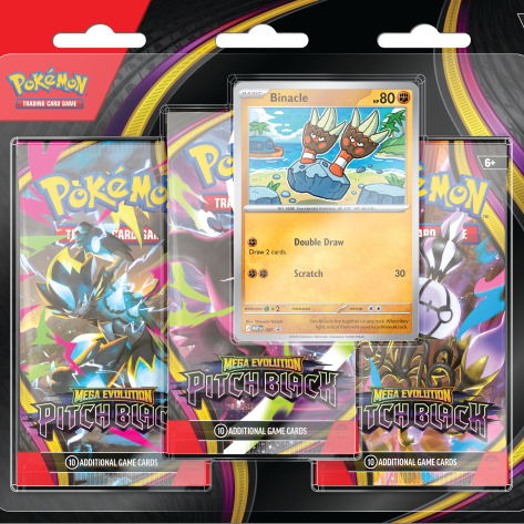 Pitch Black 3-Pack Blister Binacle