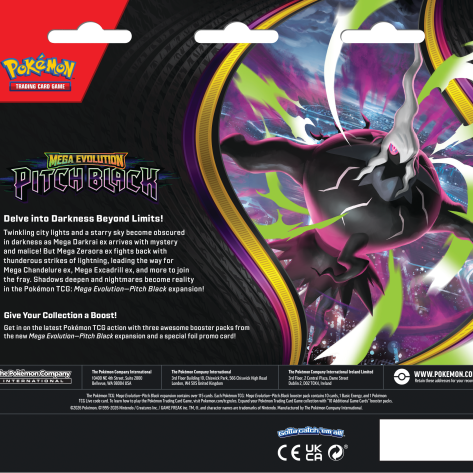 Pitch Black 3-Pack Blister Binacle